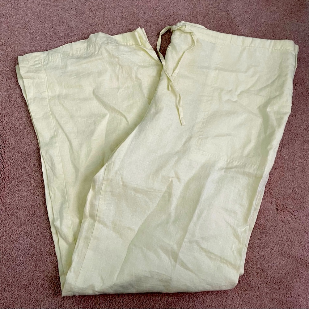 Wide Leg, Linen Pants